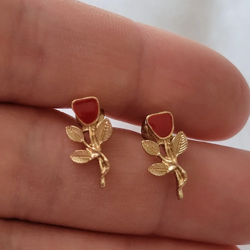 Rose Stud Earrings